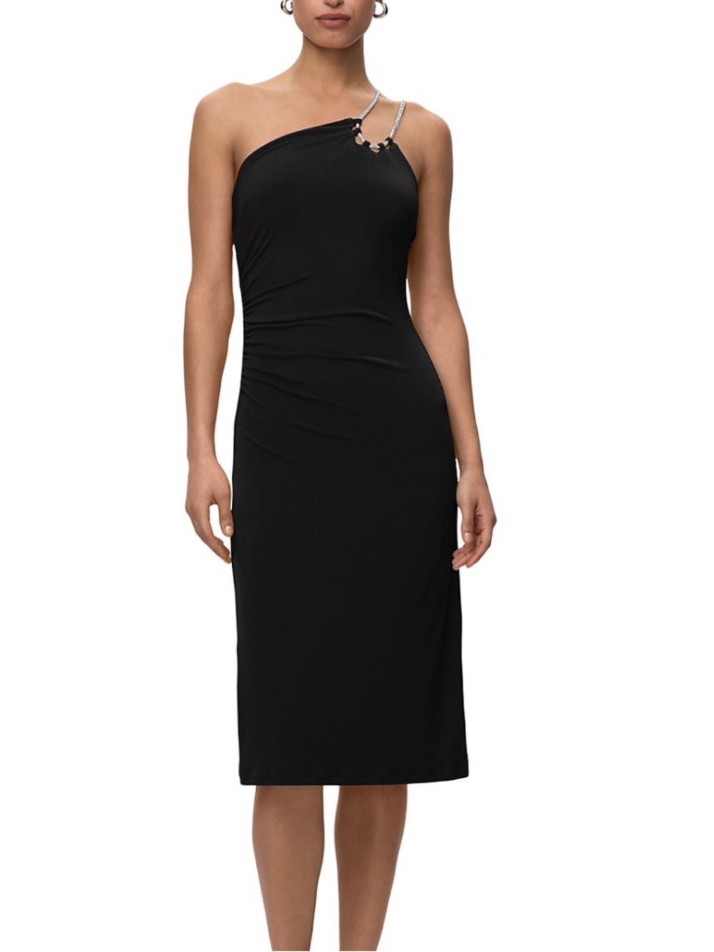 Hervé Léger One Shoulder Midi Dress sz Small